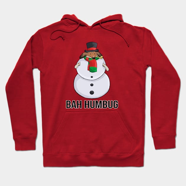 Bah Humbug Pickles Snowman Hoodie by DnDoggos